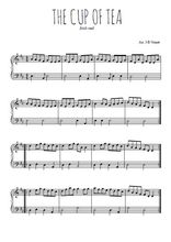Téléchargez l'arrangement pour piano de la partition de irlande-the-cup-of-tea en PDF